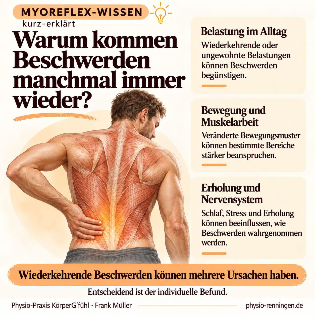 Warum kommen Beschwerden manchmal immer wieder?